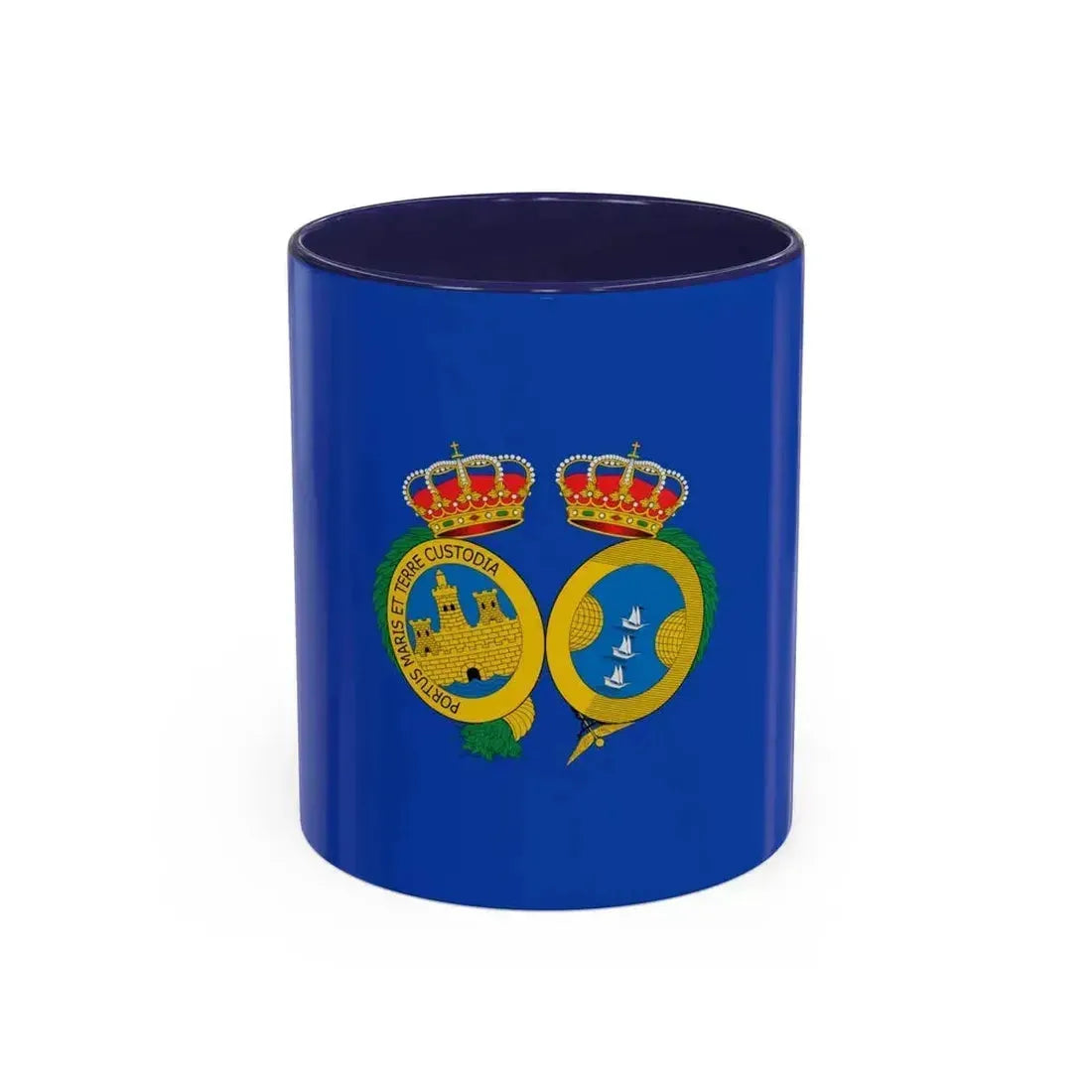 Flag of De Huelva Spain - Accent Coffee Mug 11oz Navy - Go Mug Yourself