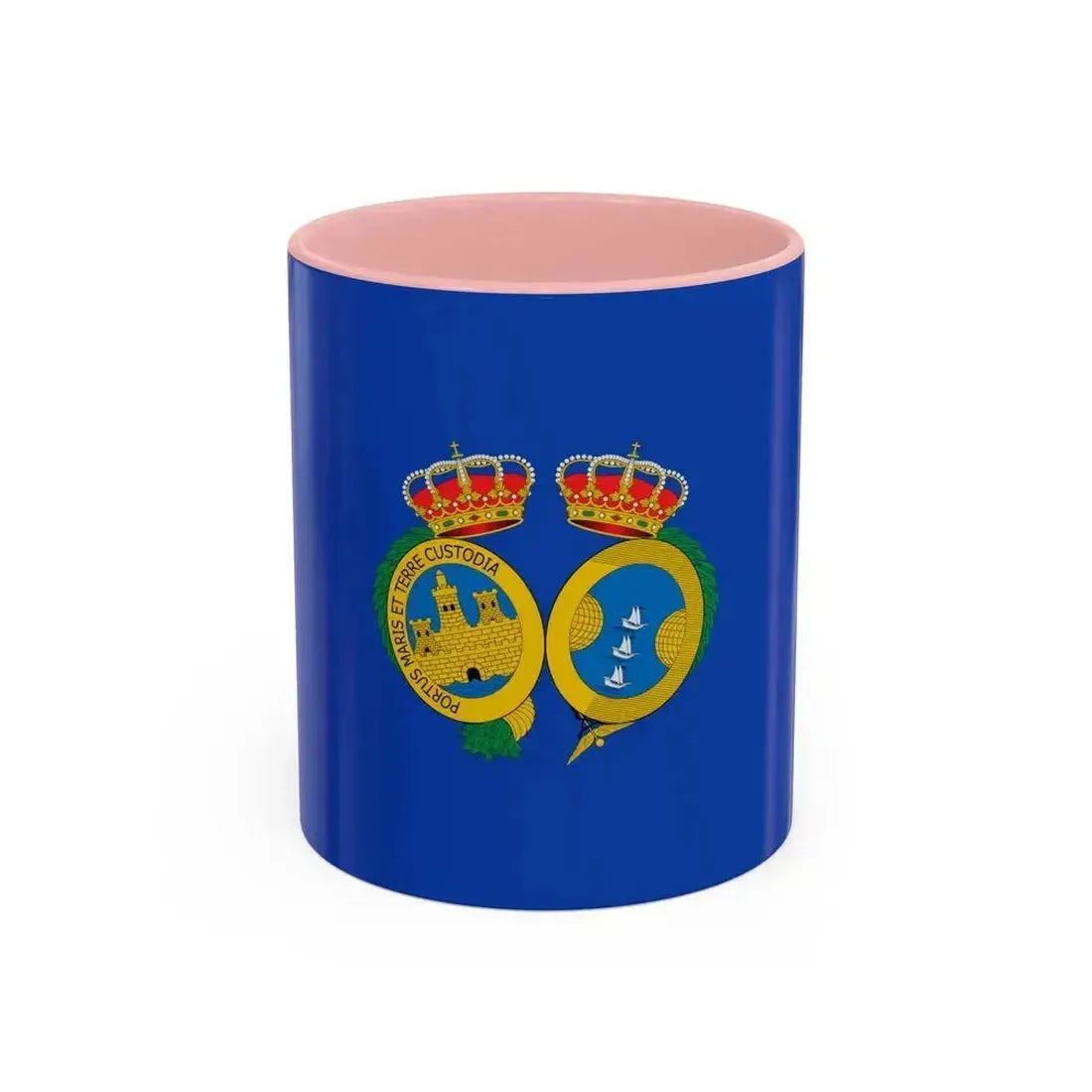 Flag of De Huelva Spain - Accent Coffee Mug 11oz Pink - Go Mug Yourself