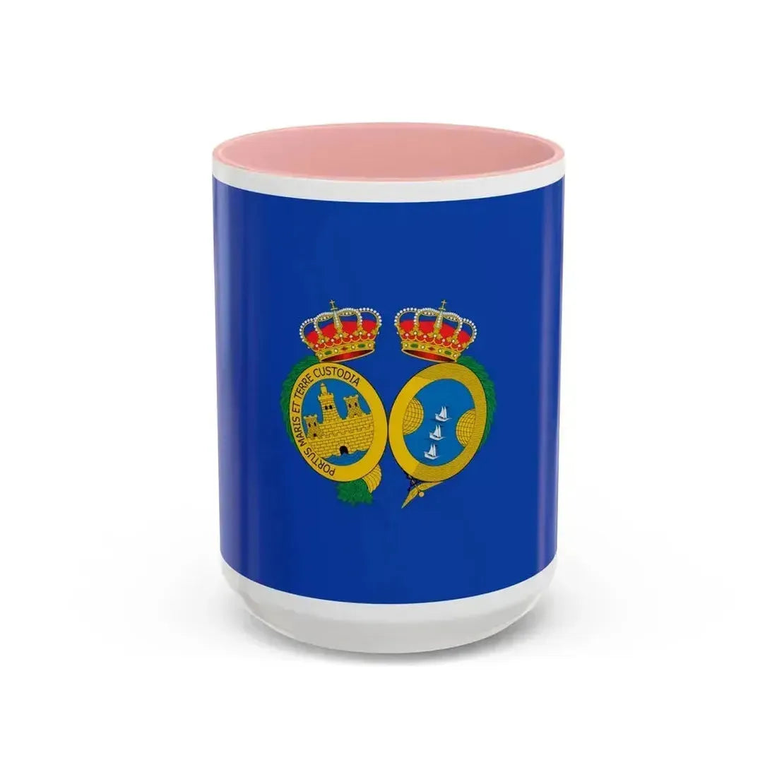 Flag of De Huelva Spain - Accent Coffee Mug 15oz Pink - Go Mug Yourself