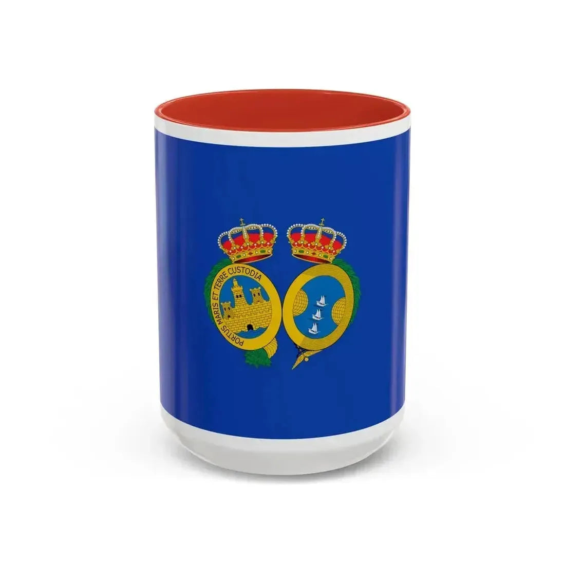 Flag of De Huelva Spain - Accent Coffee Mug 15oz Red - Go Mug Yourself