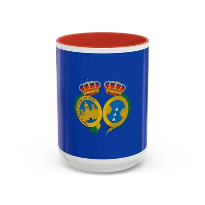 Flag of De Huelva Spain - Accent Coffee Mug 15oz Red - Go Mug Yourself