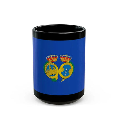 Flag of De Huelva Spain - Black Coffee Mug 15oz - Go Mug Yourself