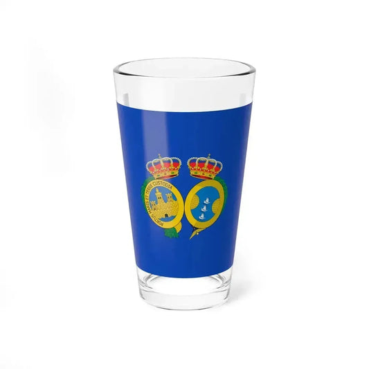 Flag of De Huelva Spain - Pint Glass 16oz 16oz - Go Mug Yourself