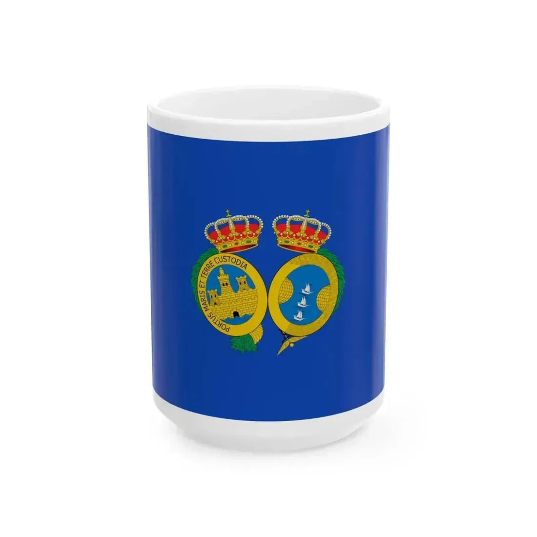 Flag of De Huelva Spain - White Coffee Mug 15oz - Go Mug Yourself