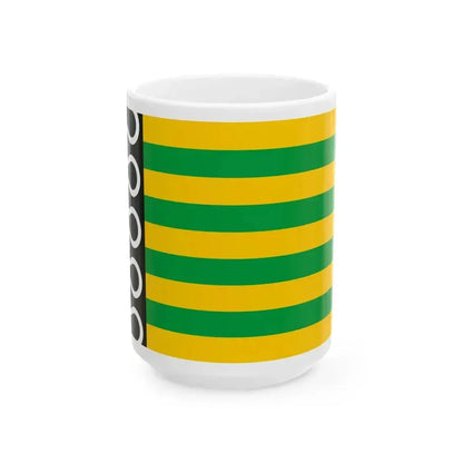 Flag of De Wolden (Netherlands) White Coffee Mug 15oz - Go Mug Yourself