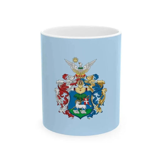 Flag of Debrecen 1989-2001 (Hungary) White Coffee Mug 11oz - Go Mug Yourself