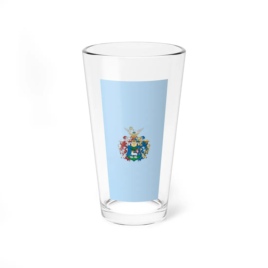 Flag of Debrecen 1989-2001 vertical (Hungary) Pint Glass 16oz 16oz - Go Mug Yourself