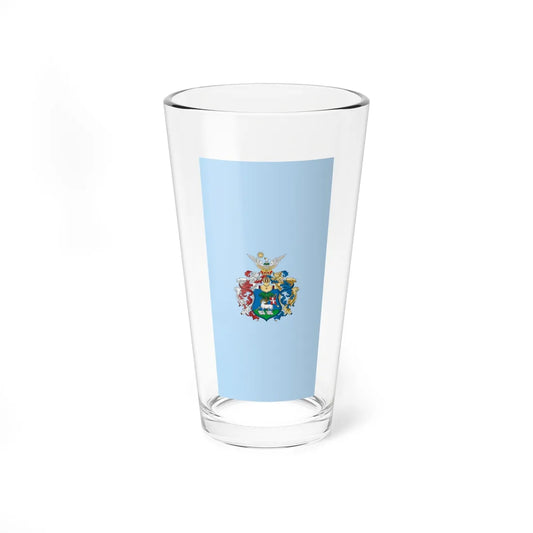 Flag of Debrecen 1989-2001 vertical (Hungary) Pint Glass 16oz 16oz - Go Mug Yourself