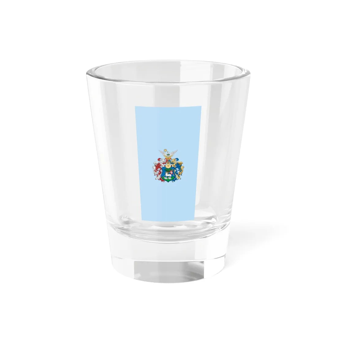 Flag of Debrecen 1989-2001 vertical (Hungary) Shot Glass 1.5oz 1.5oz - Go Mug Yourself
