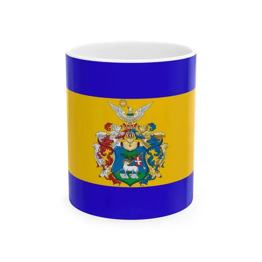 Flag of Debrecen ceremonial (Hungary) White Coffee Mug 11oz - Go Mug Yourself