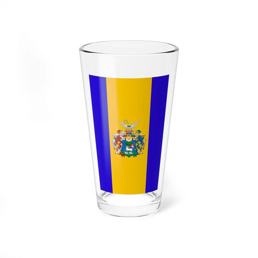 Flag of Debrecen ceremonial vertical (Hungary) Pint Glass 16oz 16oz - Go Mug Yourself