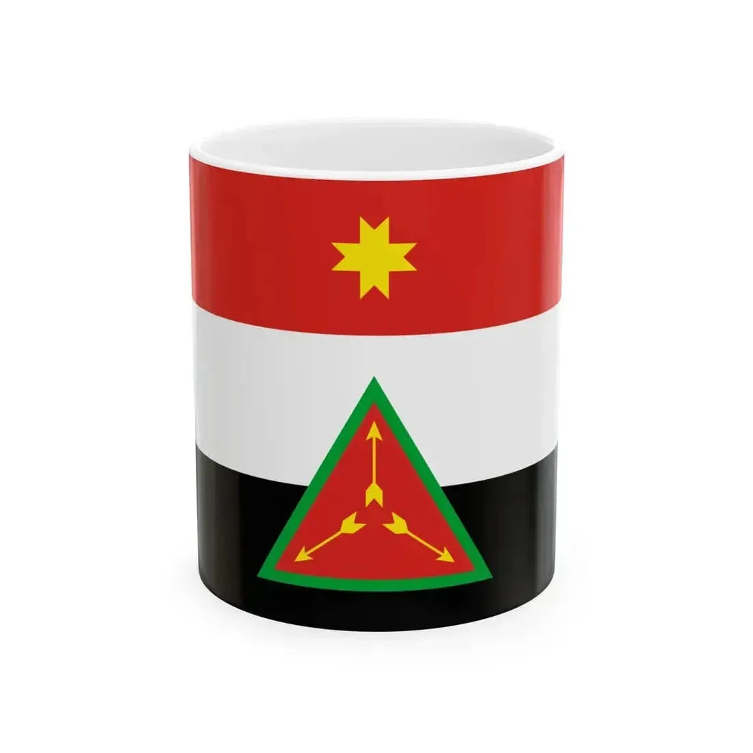 Flag of Debyos Region Udmurtia (Russia) White Coffee Mug 11oz - Go Mug Yourself