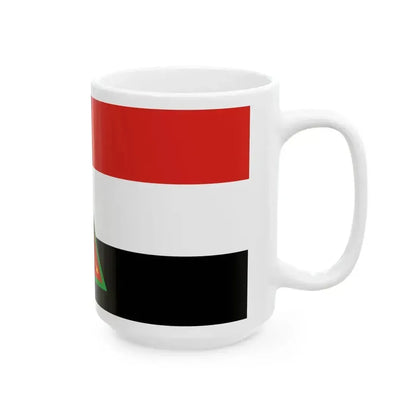 Flag of Debyos Region Udmurtia (Russia) White Coffee Mug - Go Mug Yourself