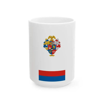 Flag of Decs vertical (Hungary) White Coffee Mug 15oz - Go Mug Yourself