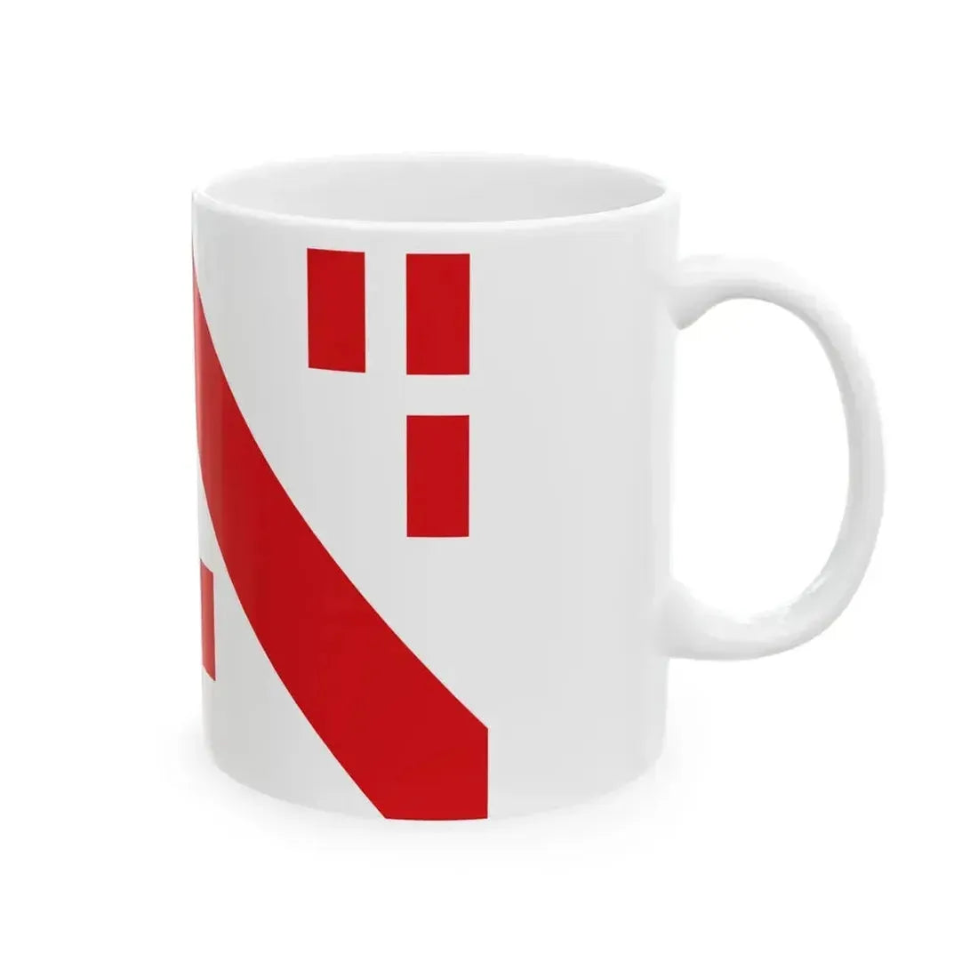 Flag of Deerlijk (Belgium) White Coffee Mug - Go Mug Yourself