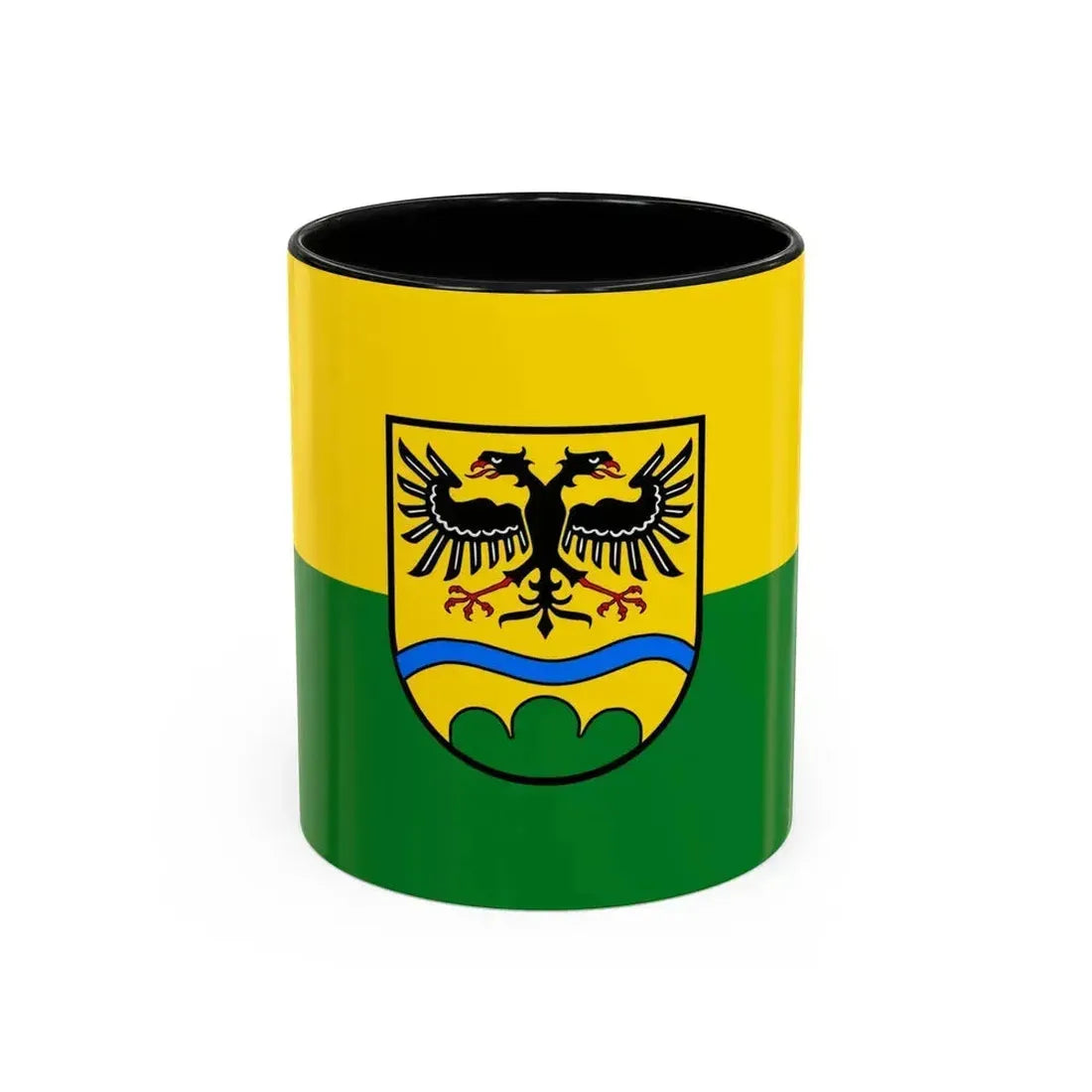 Flag of Deggendorf Germany - Accent Coffee Mug 11oz Black - Go Mug Yourself