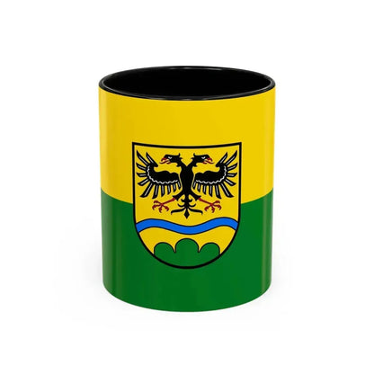 Flag of Deggendorf Germany - Accent Coffee Mug 11oz Black - Go Mug Yourself