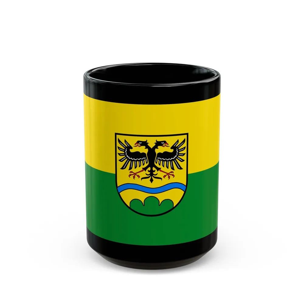 Flag of Deggendorf Germany - Black Coffee Mug-15oz-Go Mug Yourself