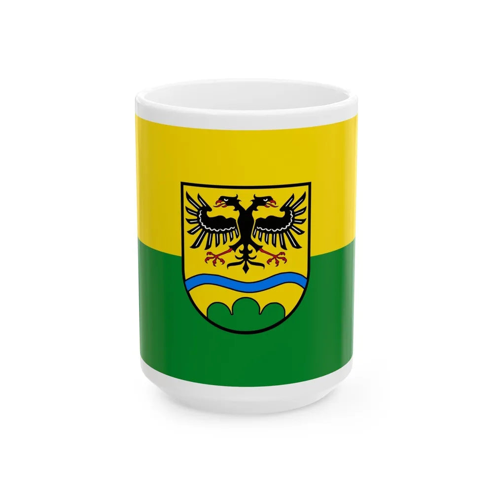 Flag of Deggendorf Germany - White Coffee Mug-15oz-Go Mug Yourself