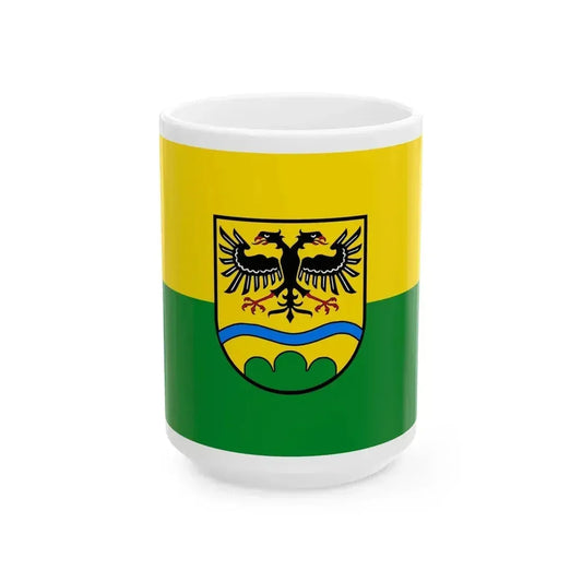 Flag of Deggendorf Germany - White Coffee Mug 15oz - Go Mug Yourself