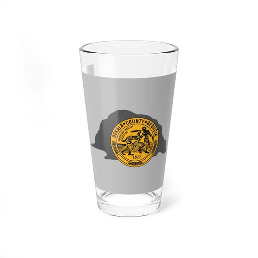 Flag of DeKalb County Georgia (Georgia) Pint Glass 16oz 16oz - Go Mug Yourself