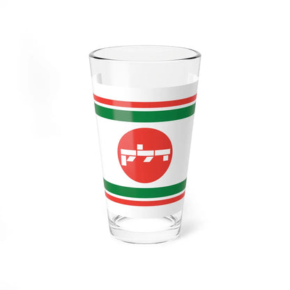 Flag of Delek Old (Israel) Pint Glass 16oz 16oz - Go Mug Yourself