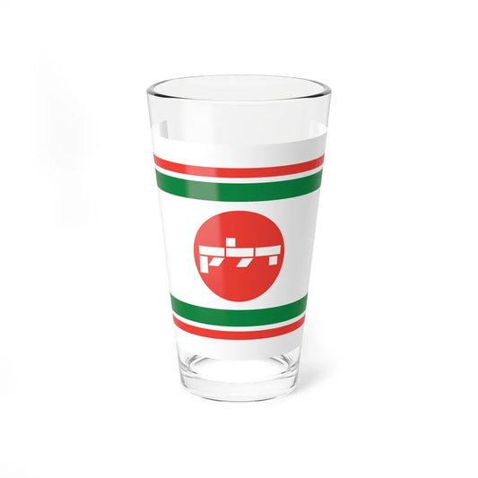 Flag of Delek Old (Israel) Pint Glass 16oz 16oz - Go Mug Yourself