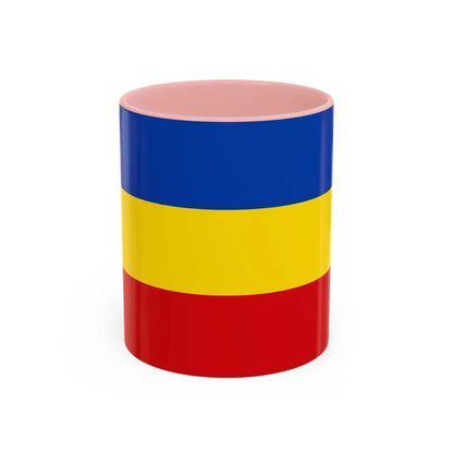 Flag of Delmenhorst Germany - Accent Coffee Mug 11oz Pink - Go Mug Yourself