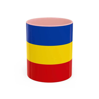 Flag of Delmenhorst Germany - Accent Coffee Mug 11oz Pink - Go Mug Yourself