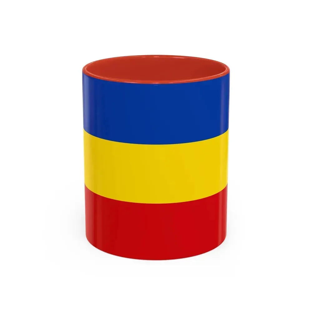 Flag of Delmenhorst Germany - Accent Coffee Mug 11oz Red - Go Mug Yourself
