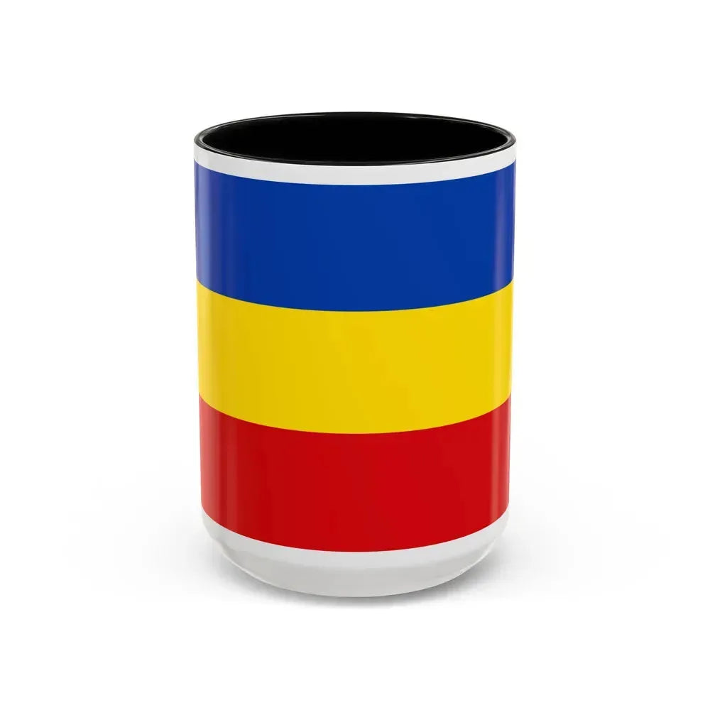 Flag of Delmenhorst Germany - Accent Coffee Mug 15oz Black - Go Mug Yourself