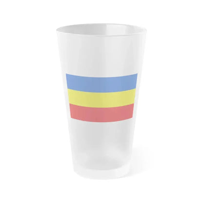 Flag of Delmenhorst Germany - Frosted Pint Glass 16oz 16oz Frosted - Go Mug Yourself