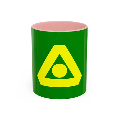 Flag of Delta British Columbia Canada - Accent Coffee Mug 11oz Pink - Go Mug Yourself