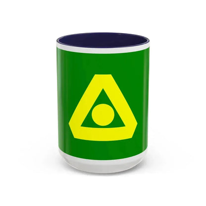 Flag of Delta British Columbia Canada - Accent Coffee Mug 15oz Navy - Go Mug Yourself