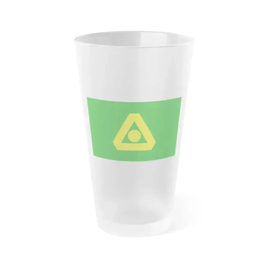Flag of Delta British Columbia Canada - Frosted Pint Glass 16oz 16oz Frosted - Go Mug Yourself