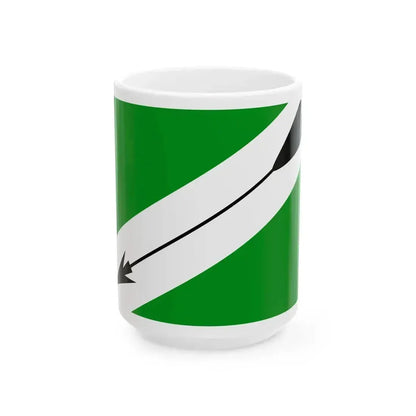 Flag of Demidovsky rayon Smolensk oblast (Russia) White Coffee Mug 15oz - Go Mug Yourself