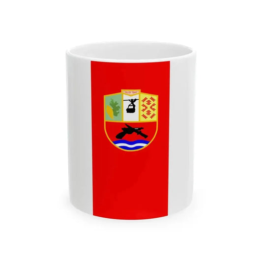 Flag of Demir Hisar Municipality North Macedonia (North Macedonia) White Coffee Mug 11oz - Go Mug Yourself