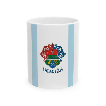 Flag of Demjen (Hungary) White Coffee Mug 11oz - Go Mug Yourself
