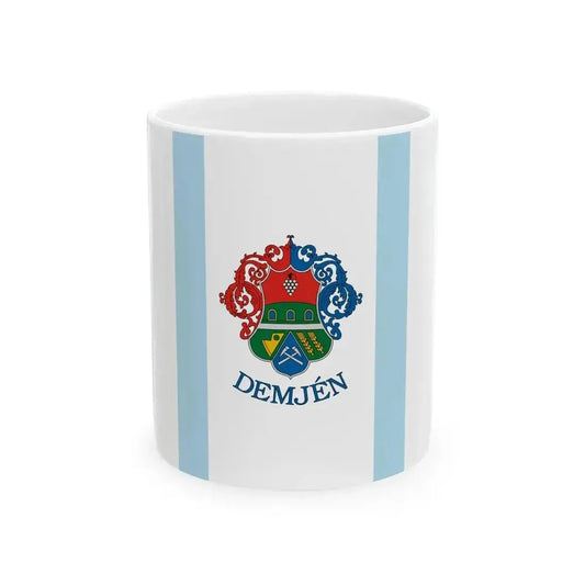 Flag of Demjen (Hungary) White Coffee Mug 11oz - Go Mug Yourself