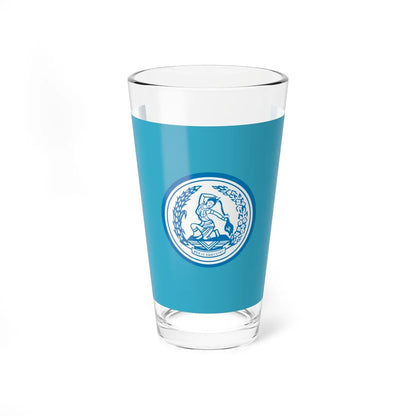 Flag of Democrat Party Thailand Variant (Thailand) Pint Glass 16oz 16oz - Go Mug Yourself