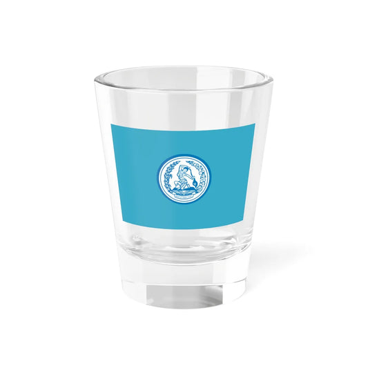 Flag of Democrat Party Thailand Variant (Thailand) Shot Glass 1.5oz 1.5oz - Go Mug Yourself