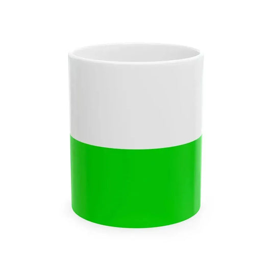 Flag of Democratic Party Uganda (Uganda) White Coffee Mug 11oz - Go Mug Yourself