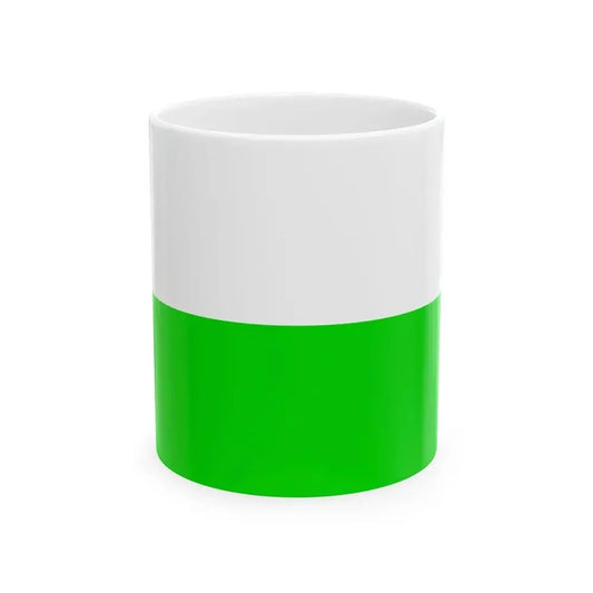 Flag of Democratic Party Uganda (Uganda) White Coffee Mug 11oz - Go Mug Yourself