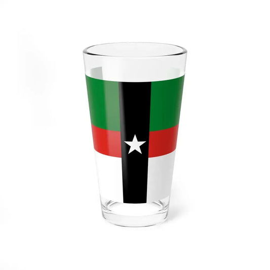 Flag of Denison, Texas - Pint Glass 16oz 16oz - Go Mug Yourself