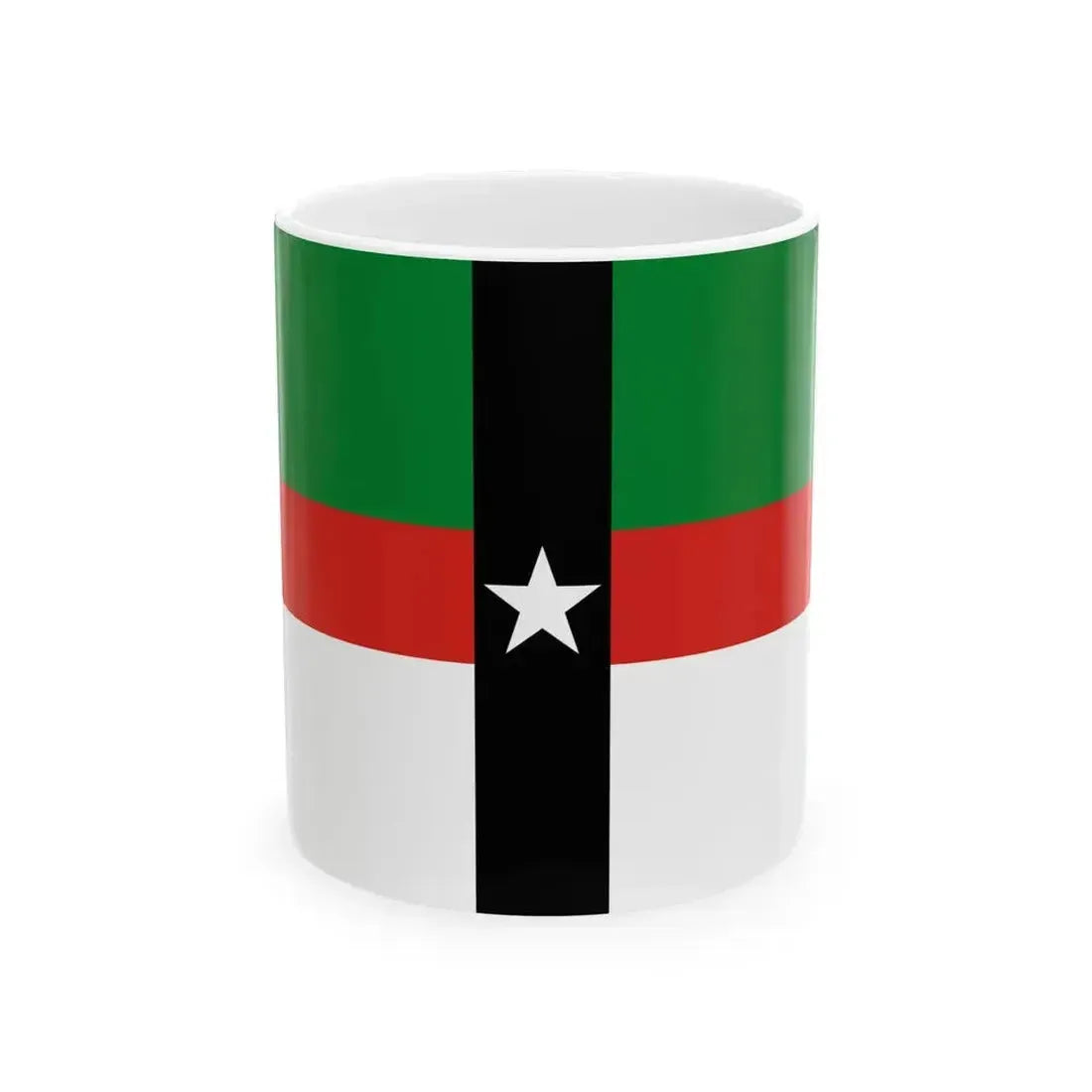 Flag of Denison Texas (United States) White Coffee Mug 11oz - Go Mug Yourself