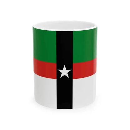 Flag of Denison Texas (United States) White Coffee Mug 11oz - Go Mug Yourself