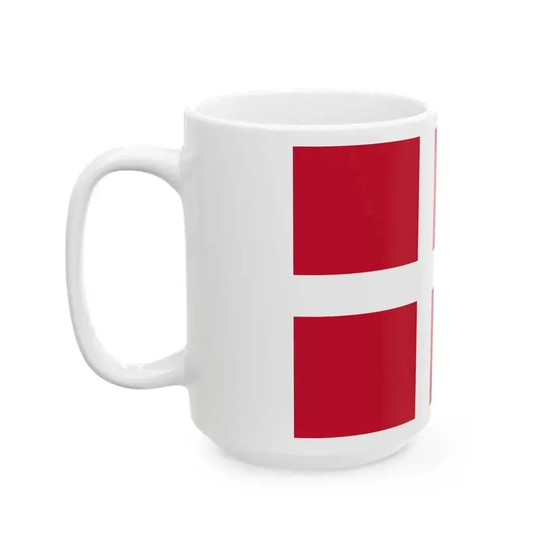 Flag of Denmark 3-2 (Denmark) White Coffee Mug - Go Mug Yourself