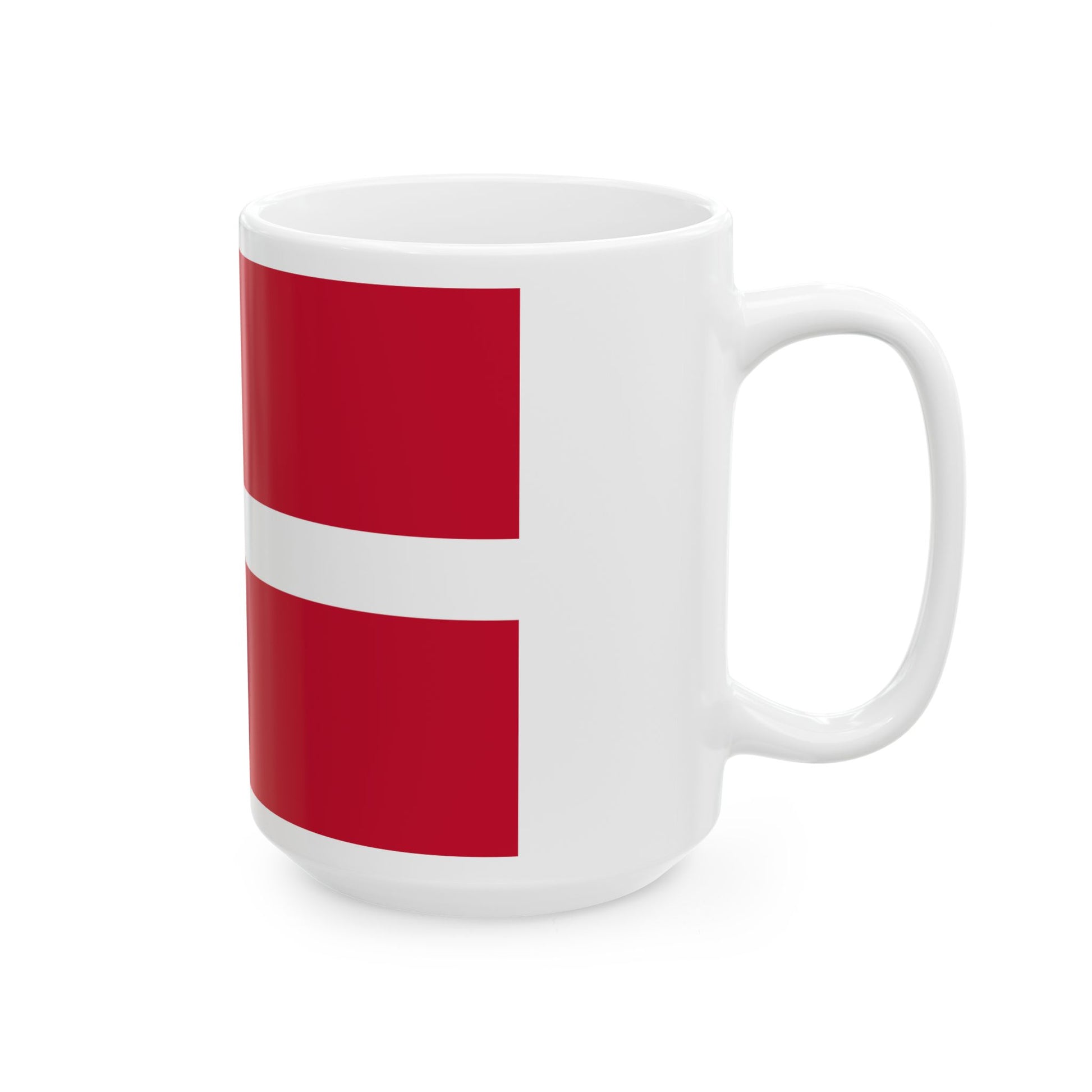 Flag of Denmark 3-2 (Denmark) White Coffee Mug-Go Mug Yourself