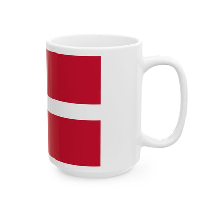 Flag of Denmark 3-2 (Denmark) White Coffee Mug-Go Mug Yourself