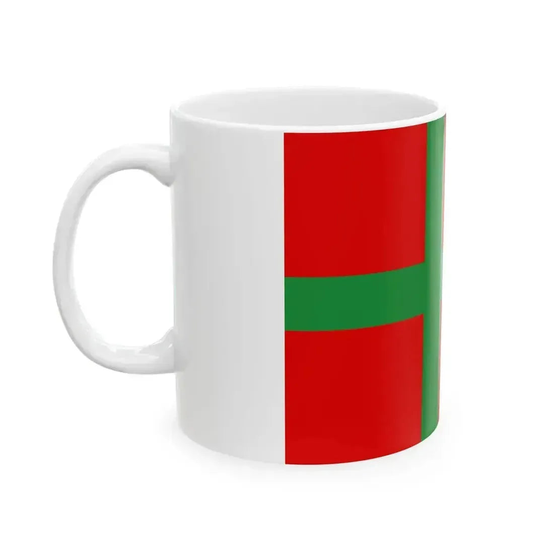Flag of Denmark Bornholm (Denmark) White Coffee Mug - Go Mug Yourself
